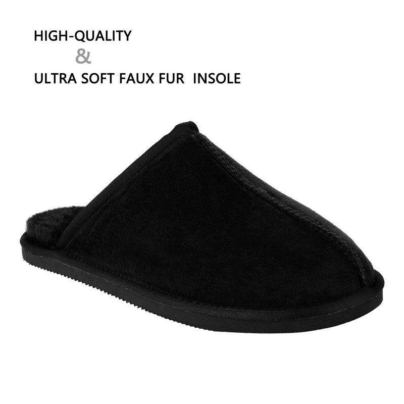 CLPP'LI Mens Slip on Slippers - Black - 11 - Image 2
